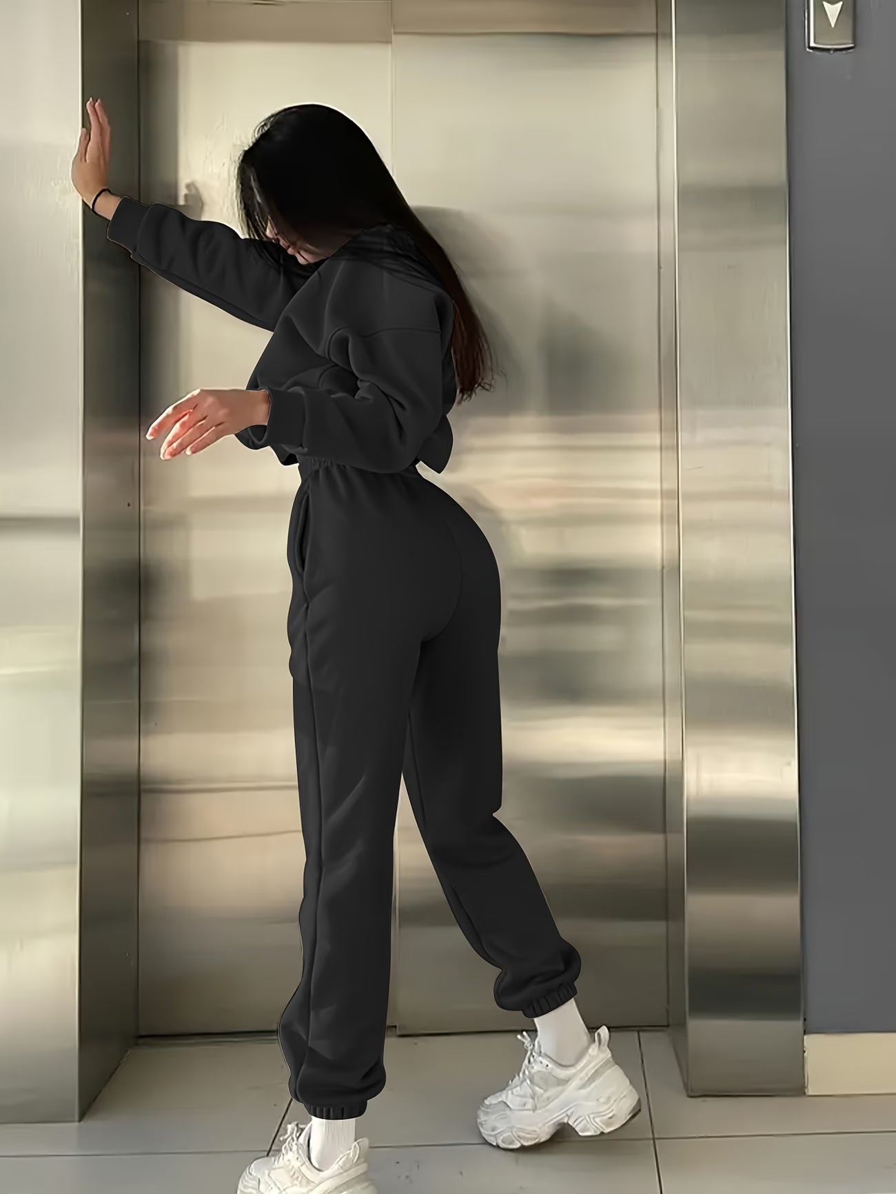 🌸GrapHite Comfortabele tweedelig Joggingpak