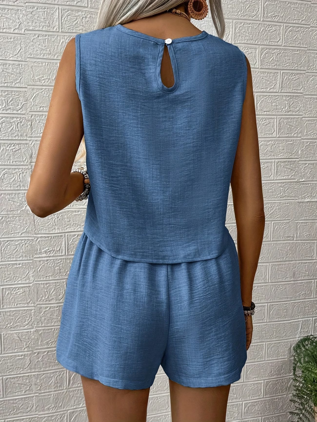 🌸Luxe Zijden Tanktop en Shorts