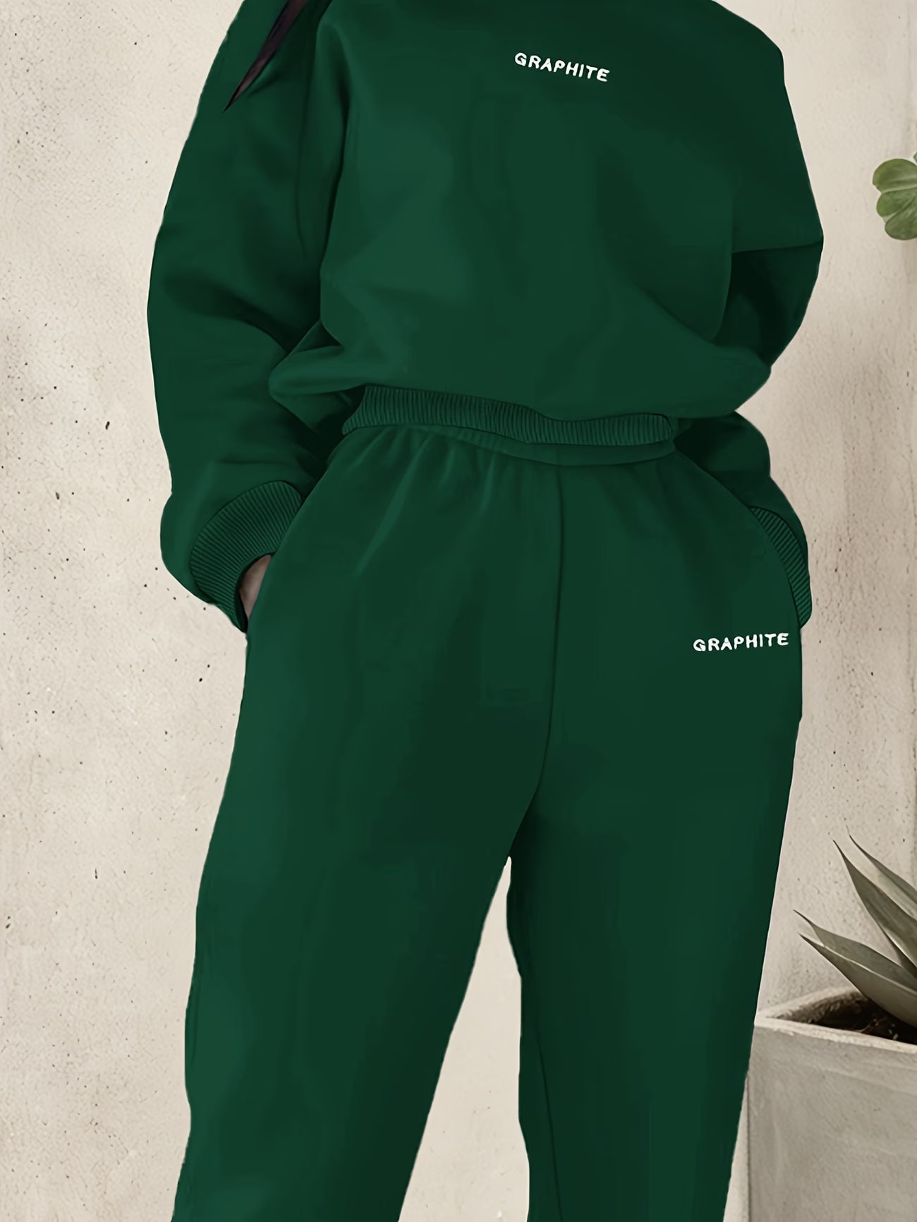 🌸GrapHite Comfortabele tweedelig Joggingpak
