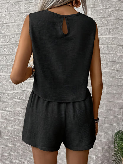 🌸Luxe Zijden Tanktop en Shorts