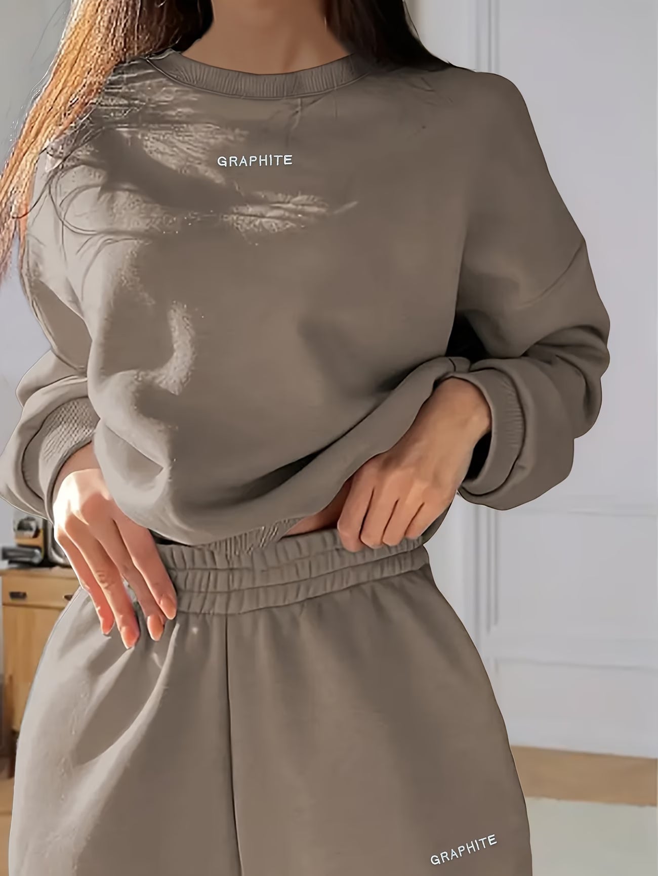 🌸GrapHite Comfortabele tweedelig Joggingpak