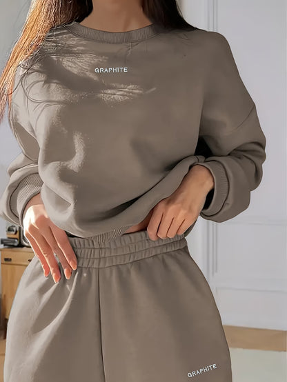 🌸GrapHite Comfortabele tweedelig Joggingpak